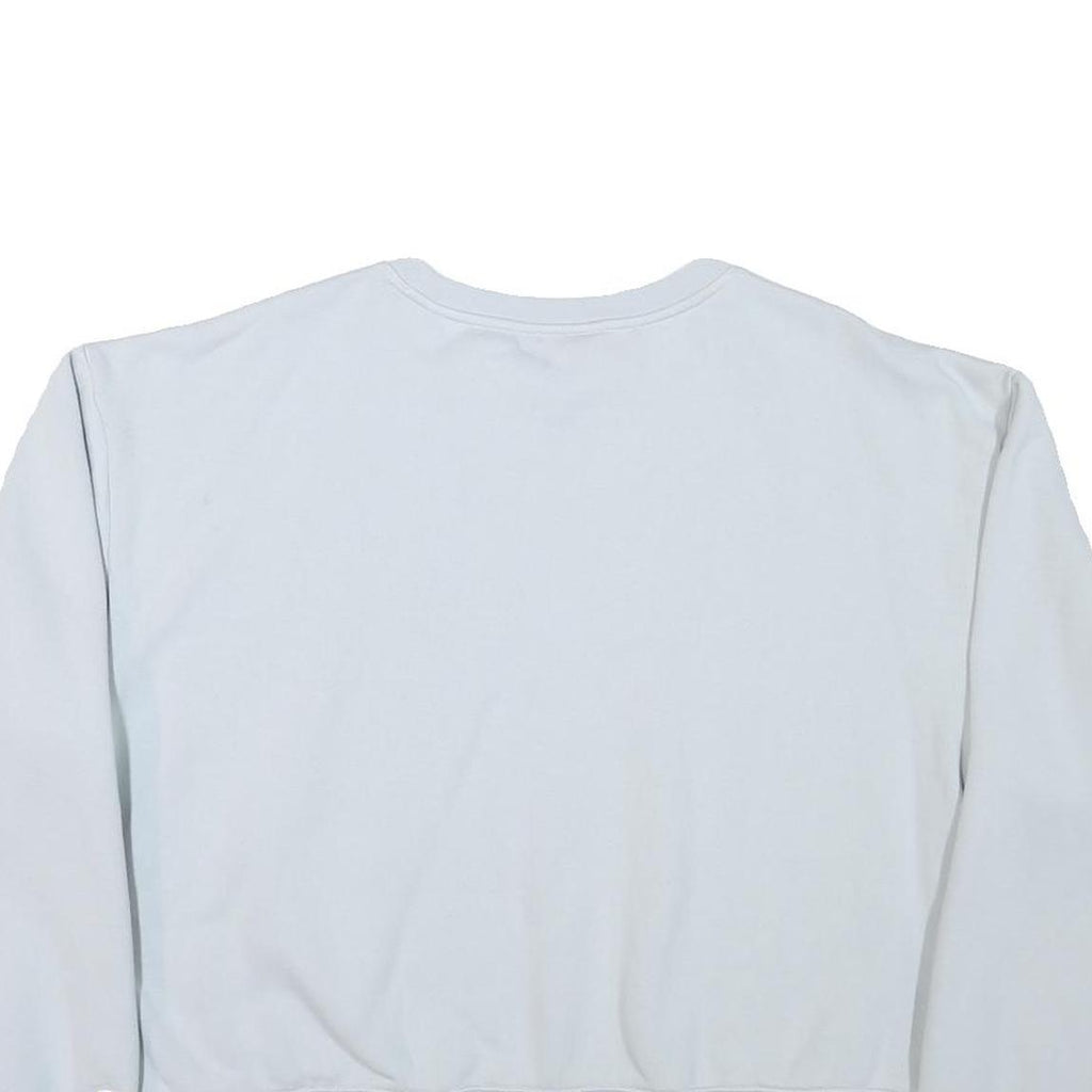 CHAMPION Womens White Crew Neck XL Cotton Blend Sweatshirt Casual Pullover