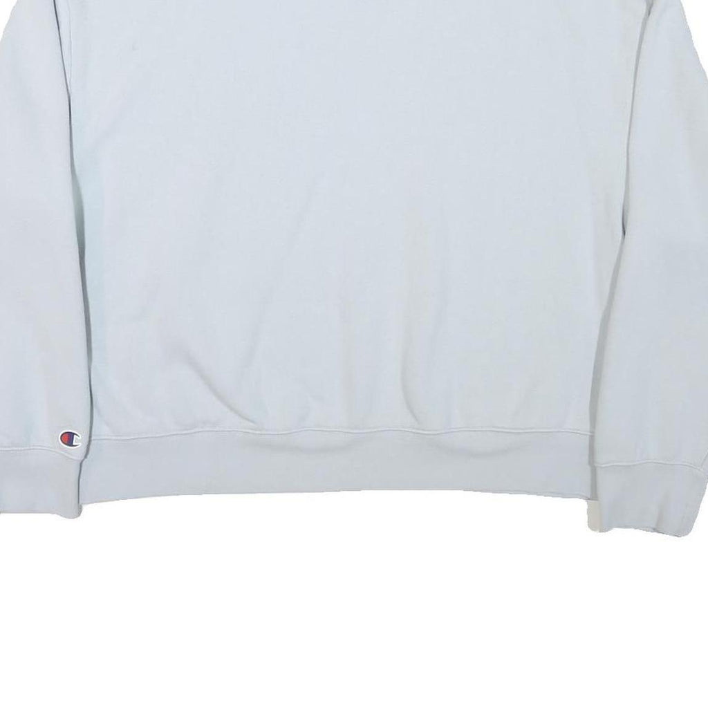 CHAMPION Womens White Crew Neck XL Cotton Blend Sweatshirt Casual Pullover