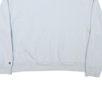 CHAMPION Womens White Crew Neck XL Cotton Blend Sweatshirt Casual Pullover