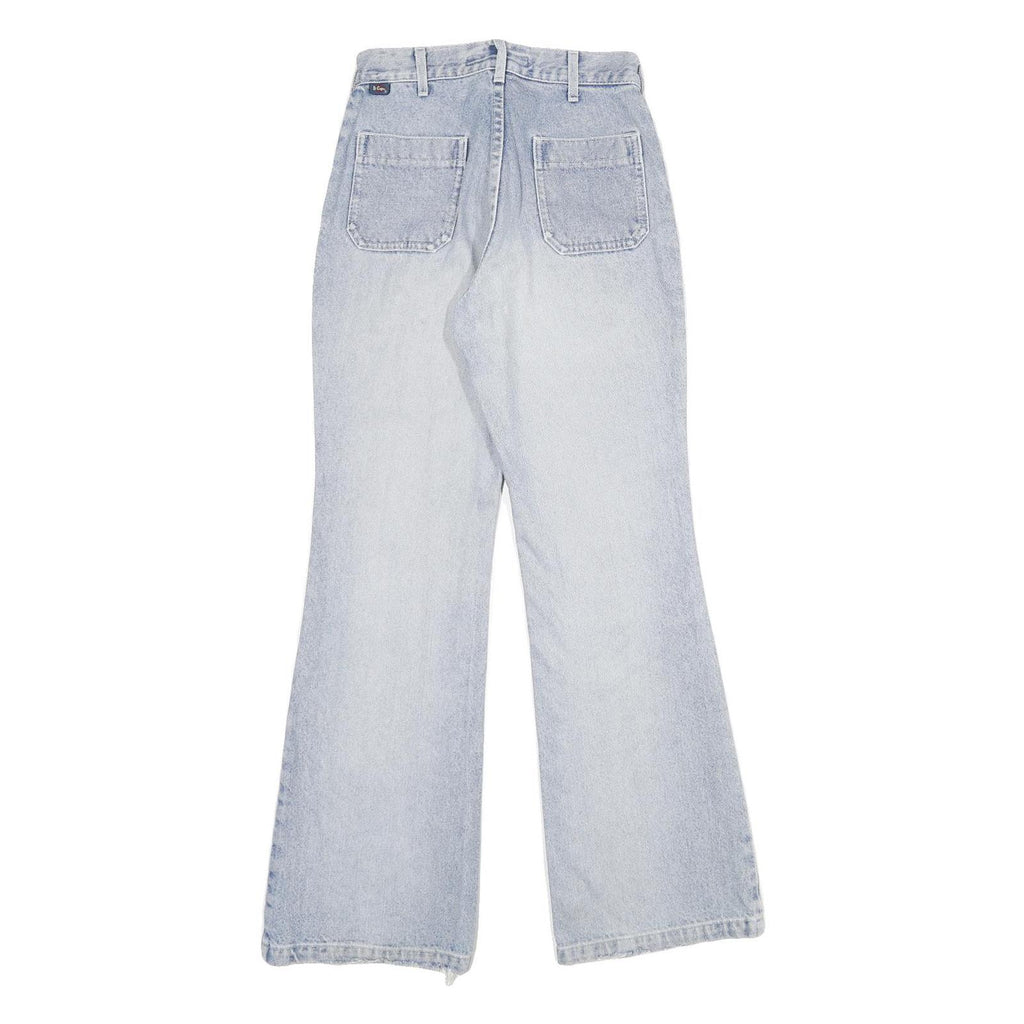 LEE COOPER Womens Jeans Light Blue Classic Wide-Leg Denim W24 L32 Comfort Fit