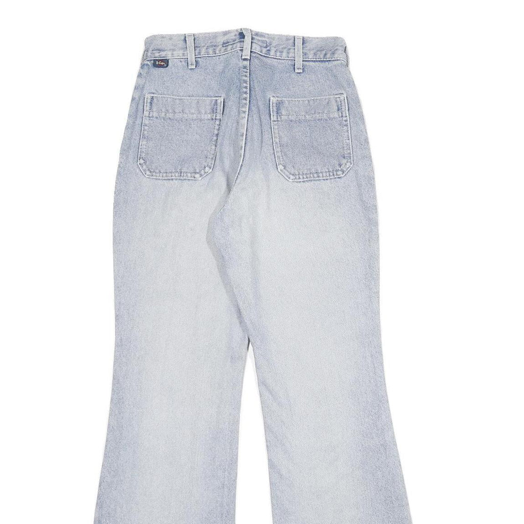 LEE COOPER Womens Jeans Light Blue Classic Wide-Leg Denim W24 L32 Comfort Fit