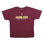 RIVALRY THREADS Mens Maroon Arizona State Sun Devils Graphic T-Shirt XL Short