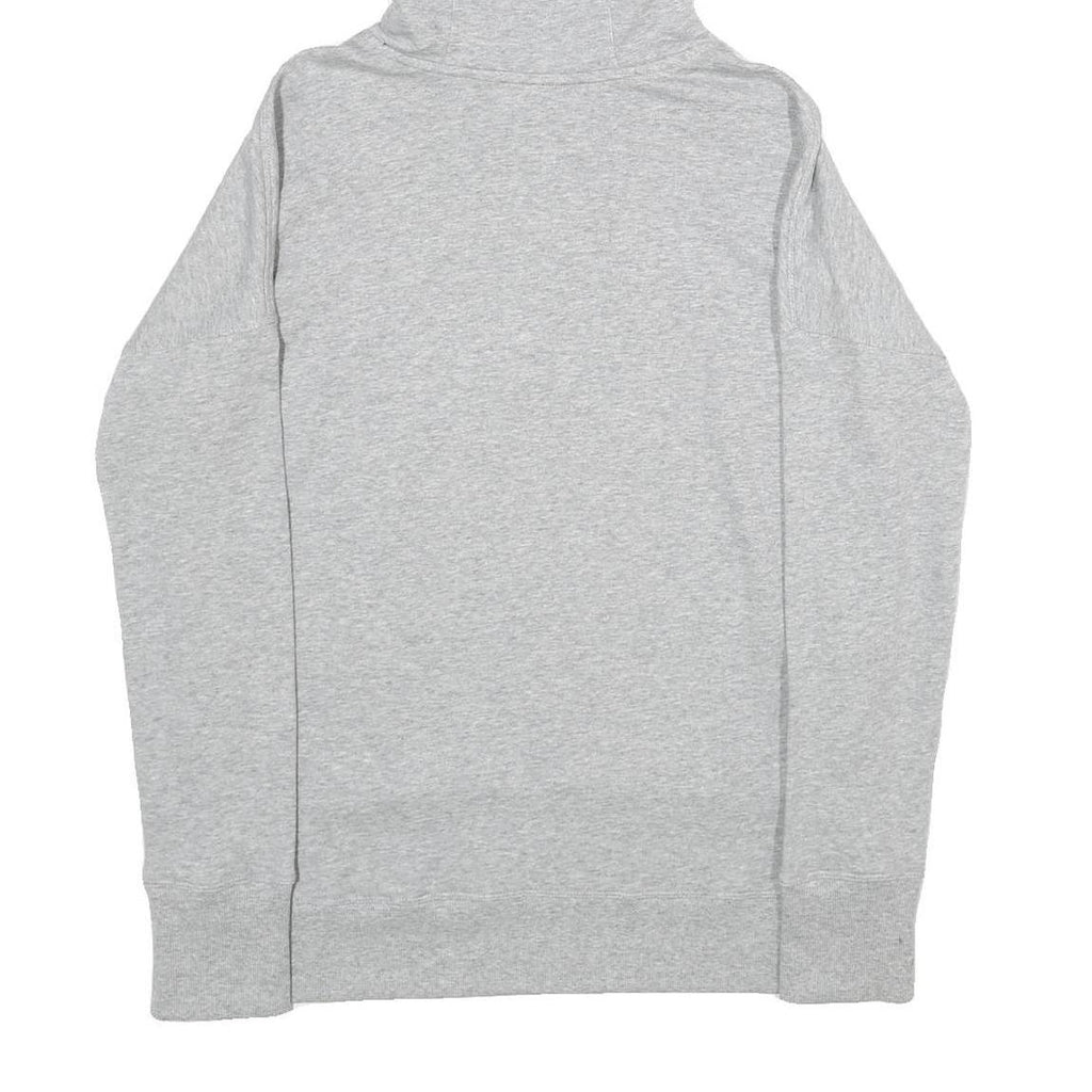 DKNY Womens Grey Hoodie S Cotton Blend Pullover Hooded Sweatshirt