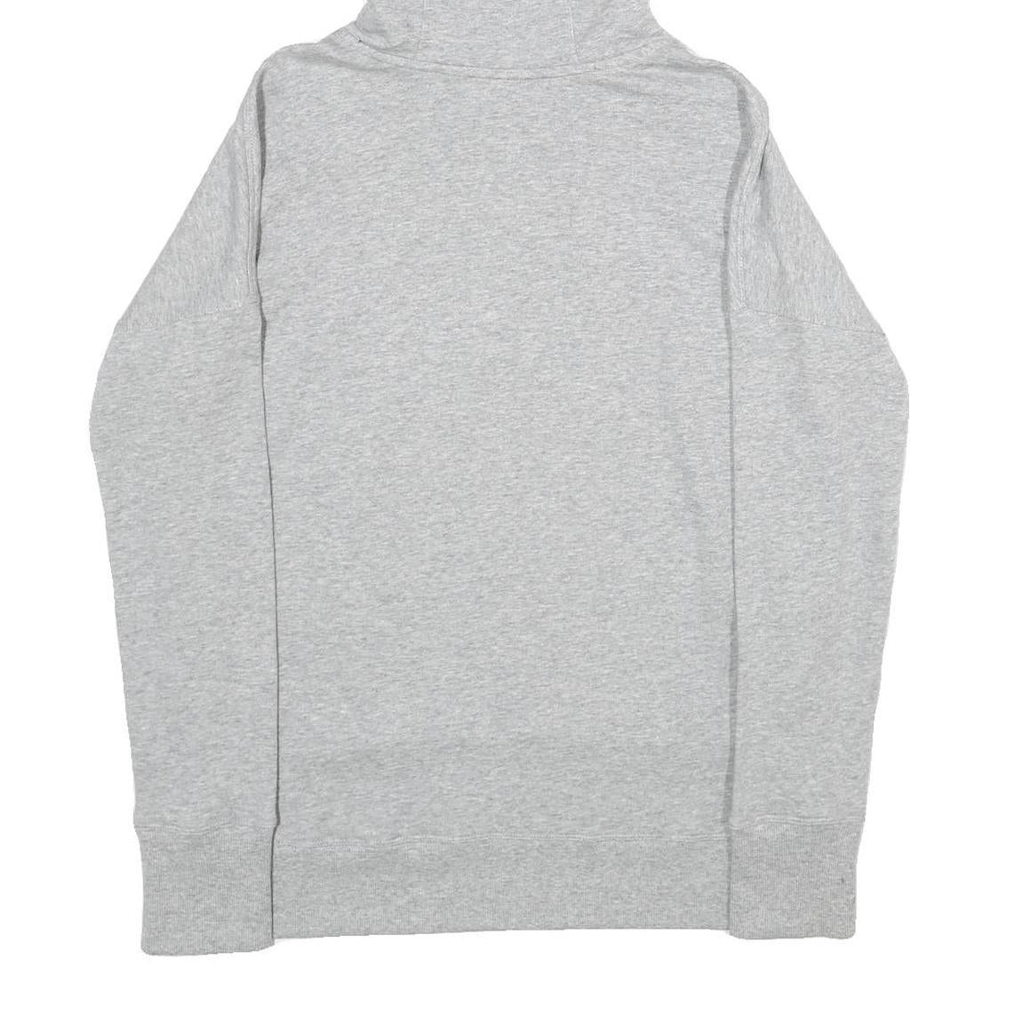 DKNY Womens Grey Hoodie S Cotton Blend Pullover Hooded Sweatshirt