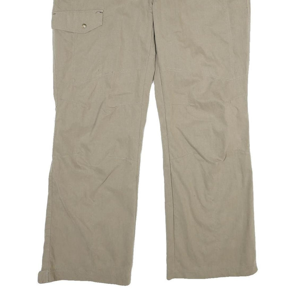 NATURE TRAIL Mens Cotton Blend Beige Regular Trousers W38 L32 Cargo Pocket Zip