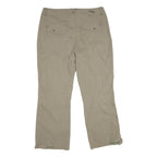 NATURE TRAIL Mens Cotton Blend Beige Regular Trousers W38 L32 Cargo Pocket Zip