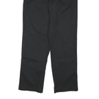 DICKIES Mens Cotton Blend Black Regular Straight Trousers W32 L31 Workwear Zip