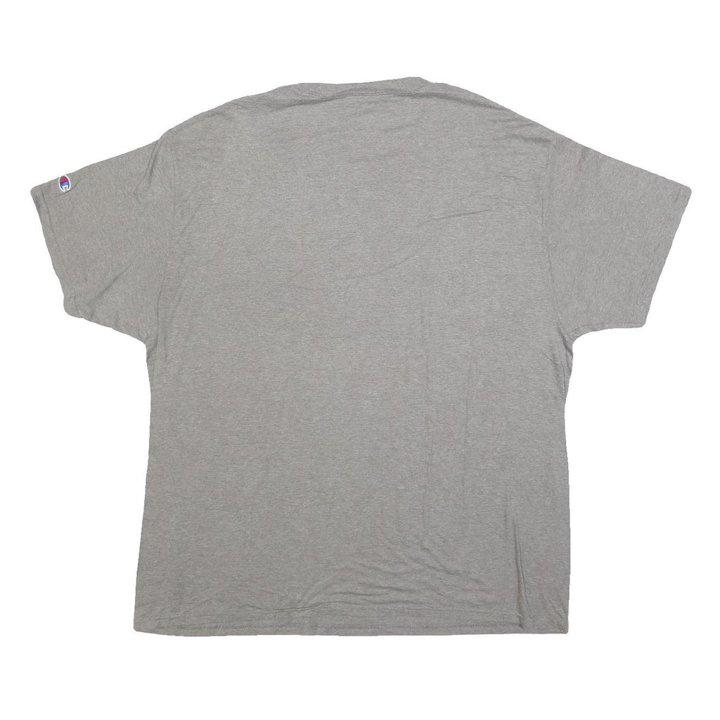 CHAMPION Mens Grey Indiana Hoosiers Basketball Graphic T-Shirt 2XL Short Sleeve