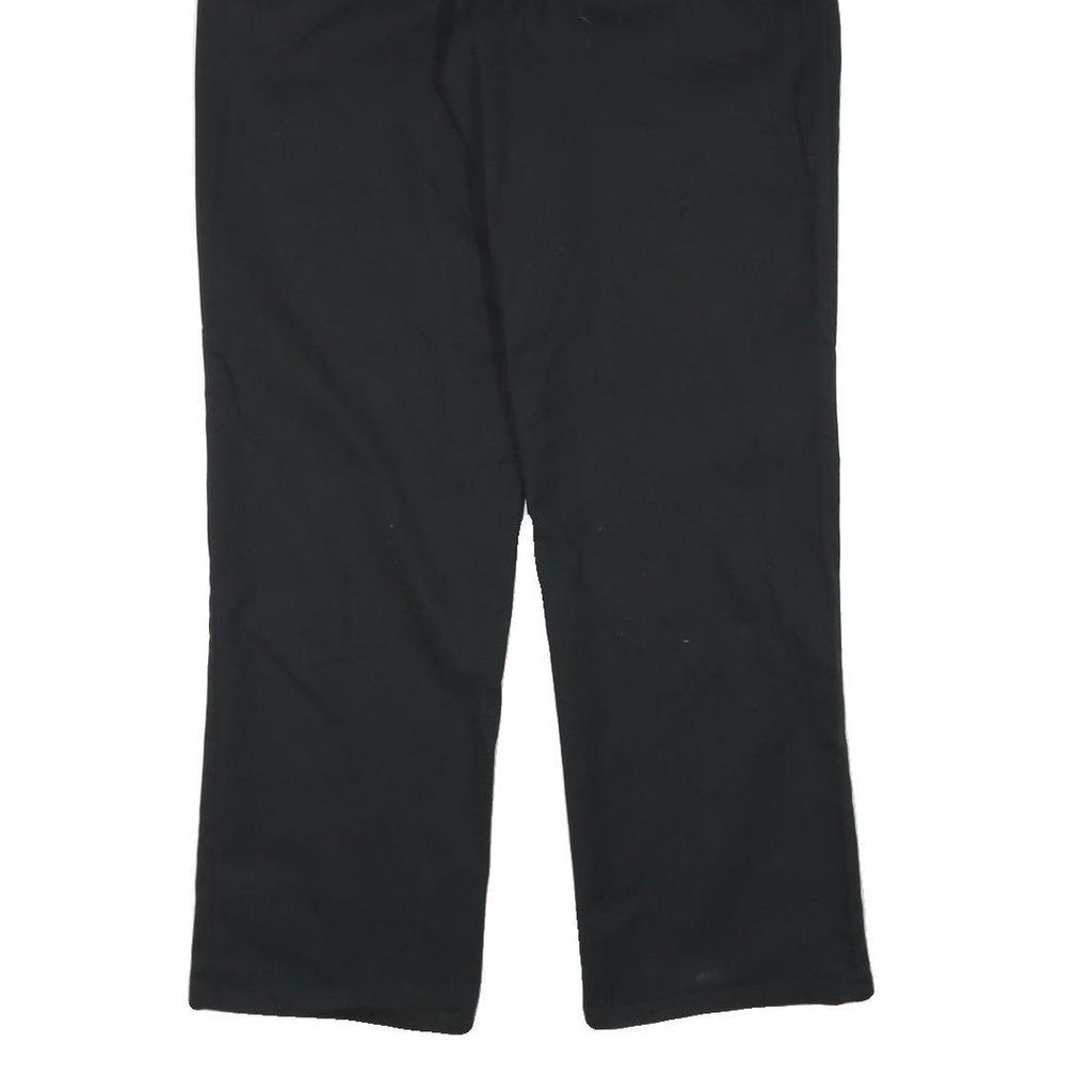 DICKIES Mens Regular Fit Black Cotton Blend Trousers W32 L31 Workwear Zip