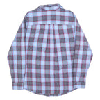 TOMMY HILFIGER Mens Blue & Red Check Shirt L Long Sleeve Cotton Casual