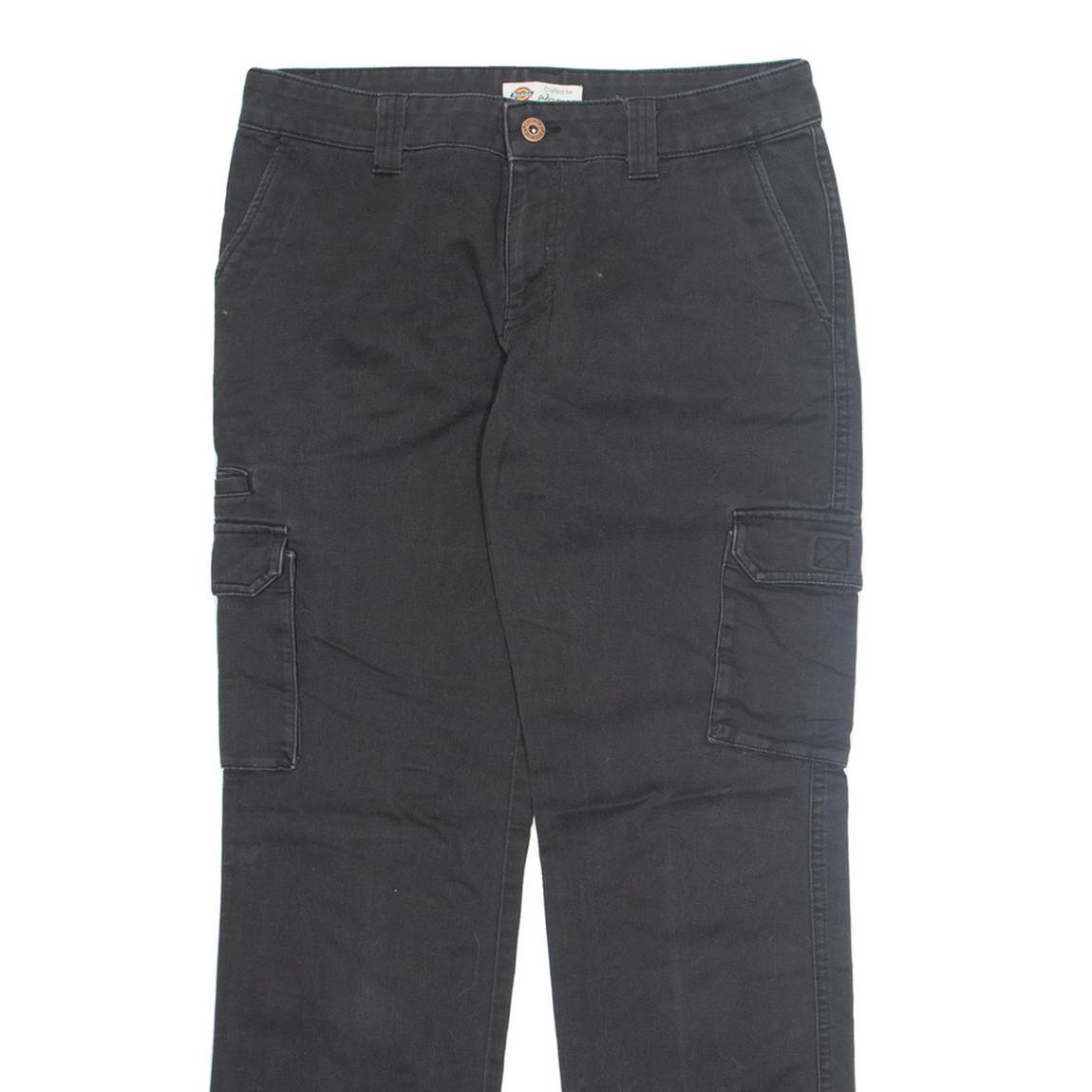 DICKIES Cargo Womens Trousers Grey Relaxed Tapered W30 L30