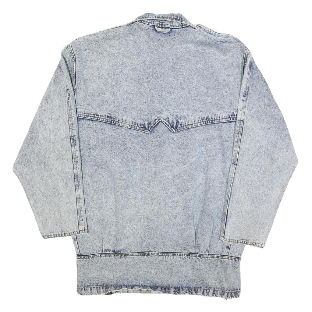 COA Womens Blue Cotton Denim Jacket M Button Closure Casual Vintage Style