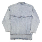 COA Womens Blue Cotton Denim Jacket M Button Closure Casual Vintage Style