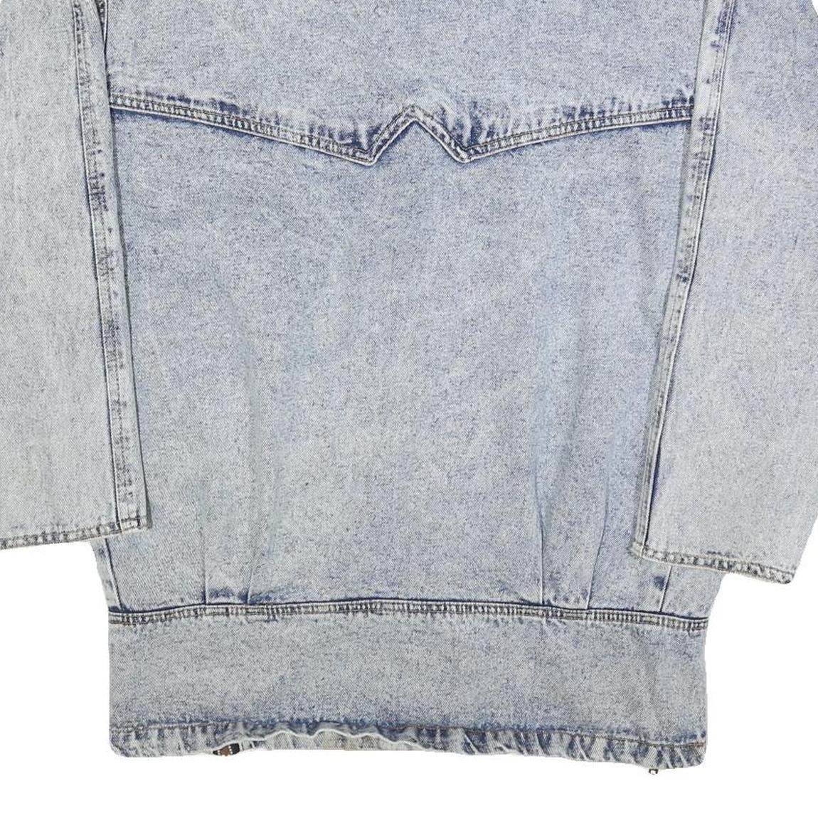 COA Womens Blue Cotton Denim Jacket M Button Closure Casual Vintage Style