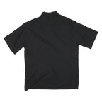PIERRE CARDIN Mens Black & White Rayon Short Sleeve Shirt L Stylish Tropical