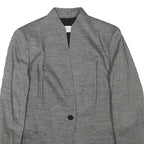 MAX MARA Womens Grey Wool Blend Tailored Jacket XS Button Closure Plain