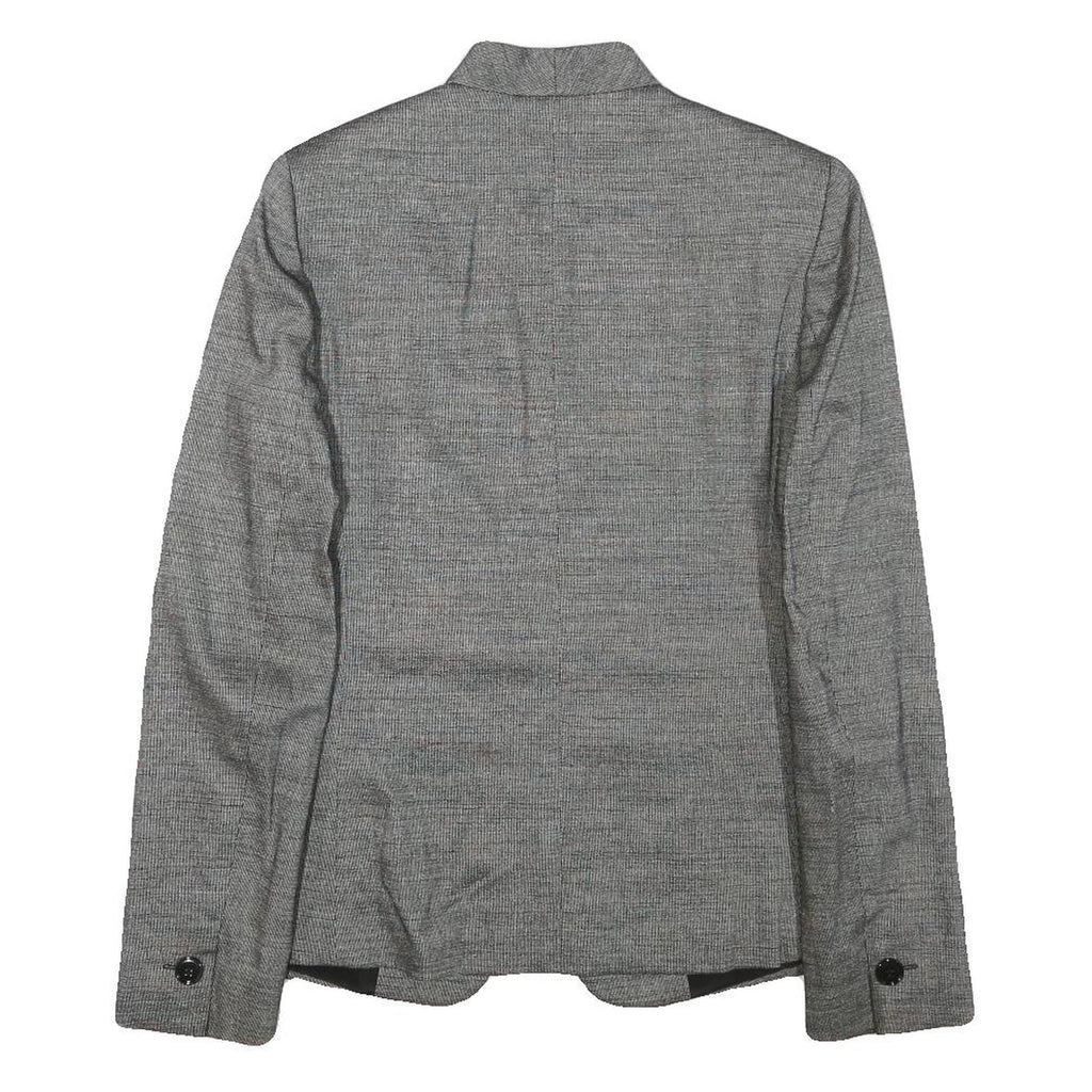 MAX MARA Womens Grey Wool Blend Tailored Jacket XS Button Closure Plain