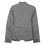 MAX MARA Womens Grey Wool Blend Tailored Jacket XS Button Closure Plain