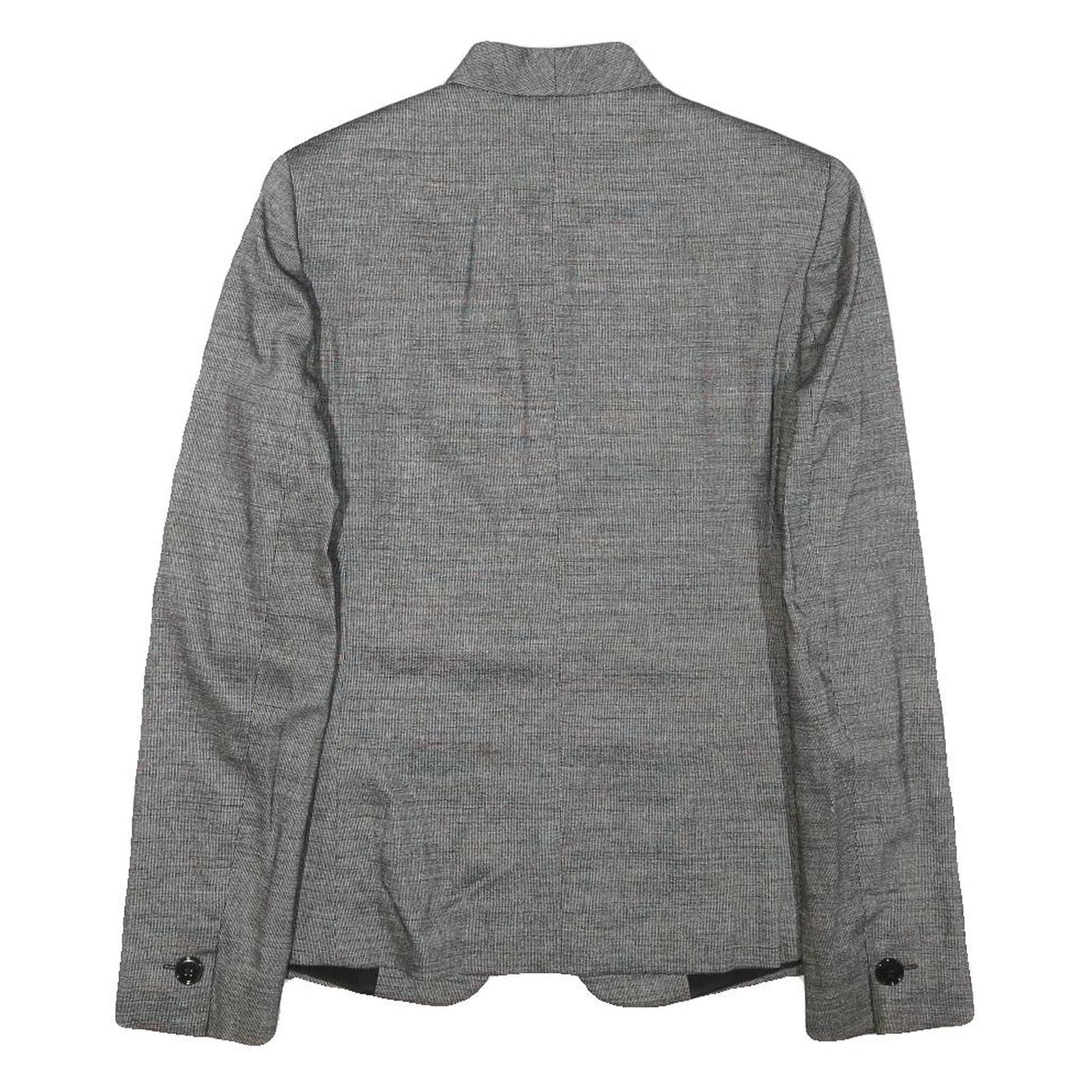 MAX MARA Womens Grey Wool Blend Tailored Jacket XS Button Closure Plain