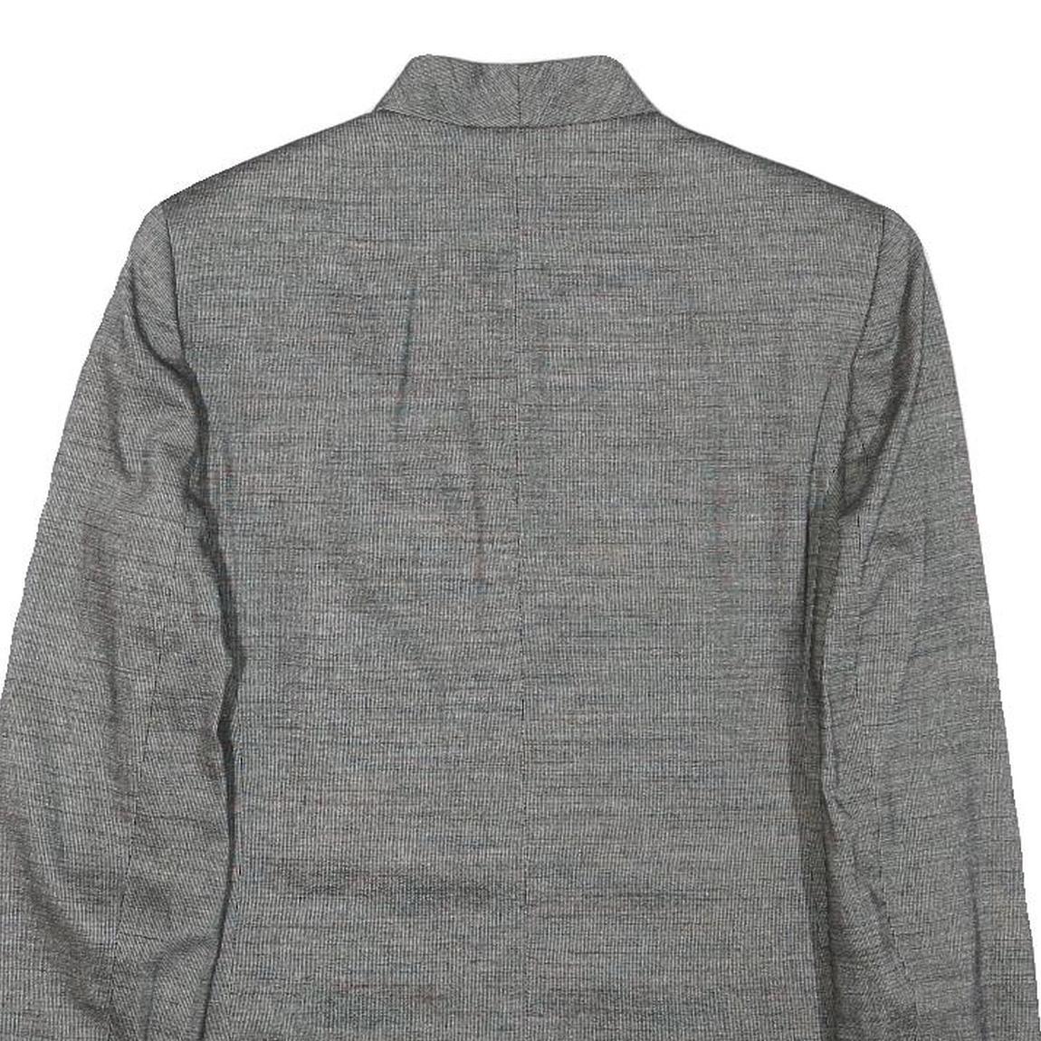 MAX MARA Womens Grey Wool Blend Tailored Jacket XS Button Closure Plain