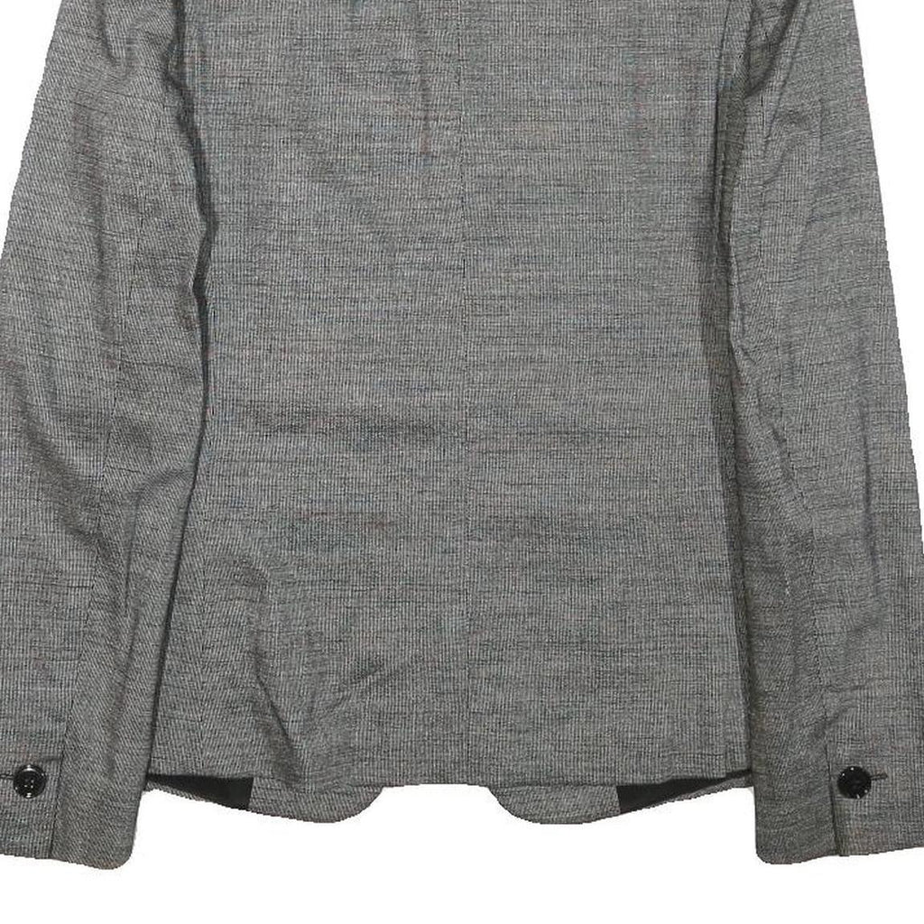 MAX MARA Womens Grey Wool Blend Tailored Jacket XS Button Closure Plain