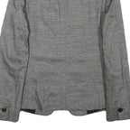 MAX MARA Womens Grey Wool Blend Tailored Jacket XS Button Closure Plain