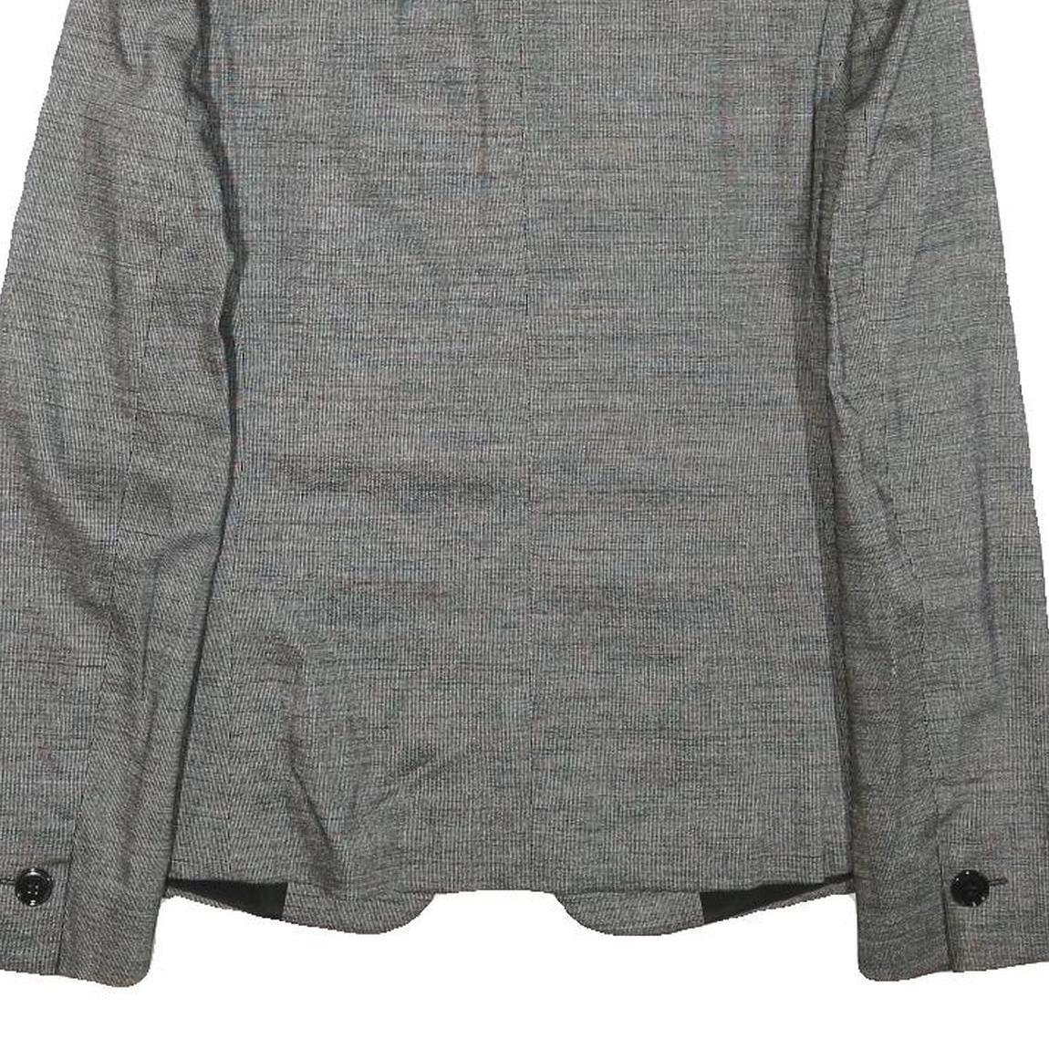 MAX MARA Womens Grey Wool Blend Tailored Jacket XS Button Closure Plain