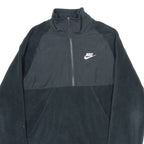 NIKE Mens Fleece Black 1/2 Zip Tight Knit XS