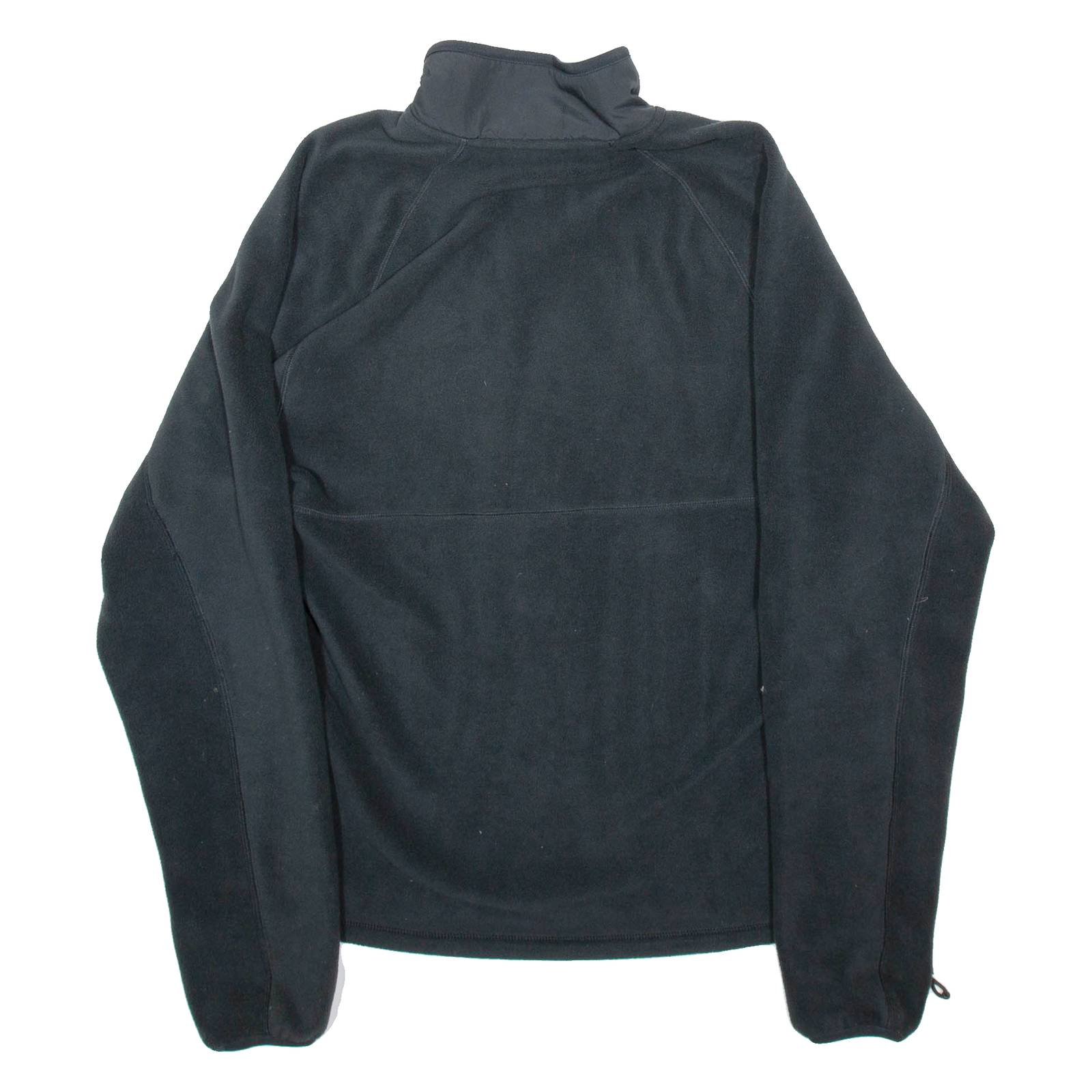NIKE Mens Fleece Black 1/2 Zip Tight Knit XS