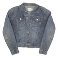 CALVIN KLEIN JEANS Womens Blue Denim Jacket S Woven Button Front Casual