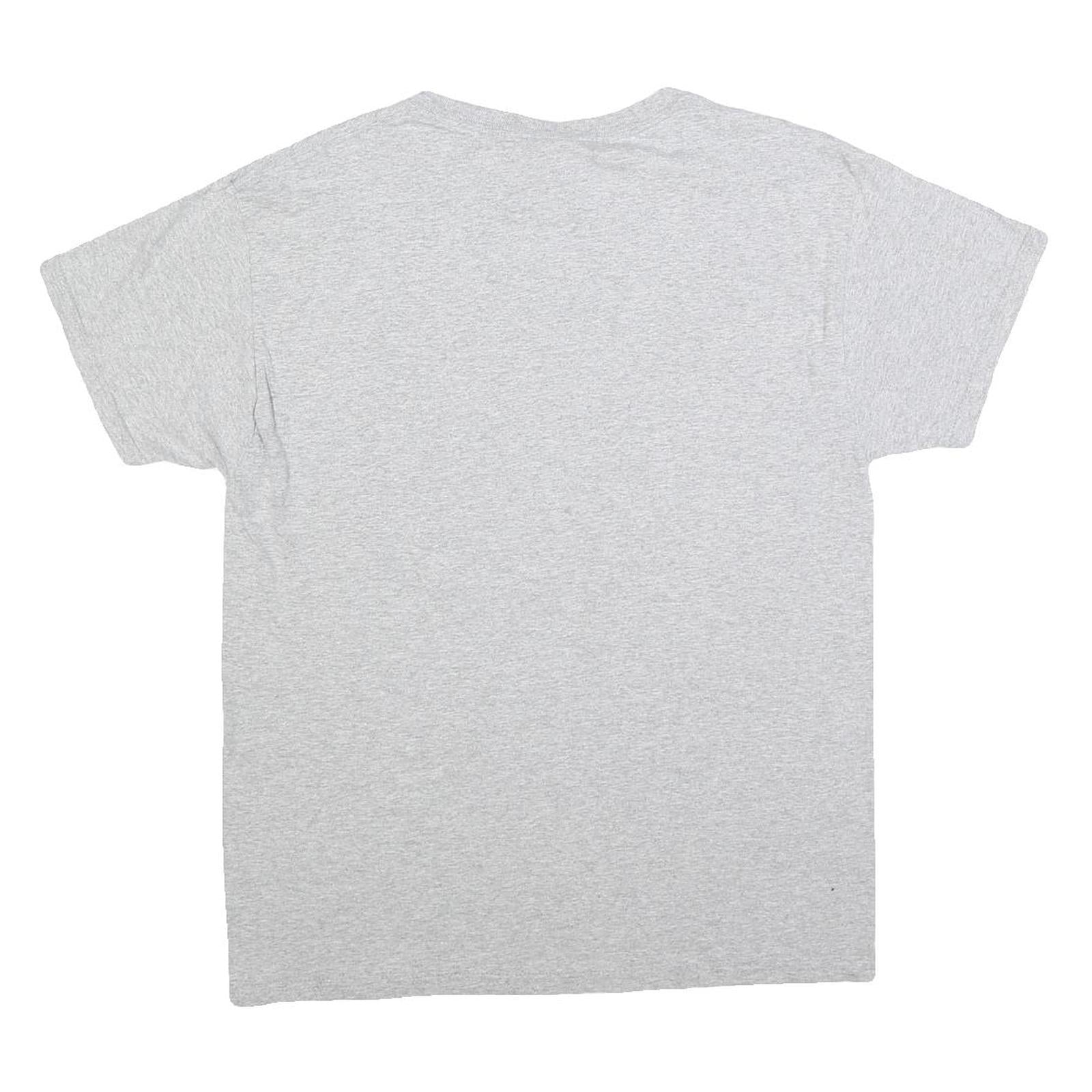 HANES Mens Grey River Glen School Graphic T-Shirt M Short Sleeve Crew Neck