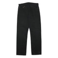 LEVI'S Mens Cotton Blend Black Regular Straight Trousers W34 L34 Classic Button