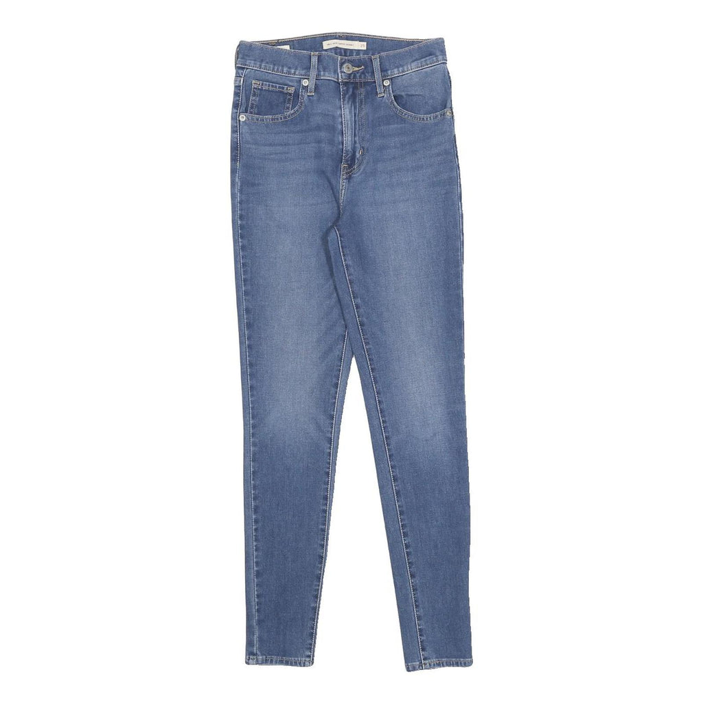 LEVI'S Big E Womens Jeans Blue Slim Skinny Denim Medium W25 L28 Classic Zip