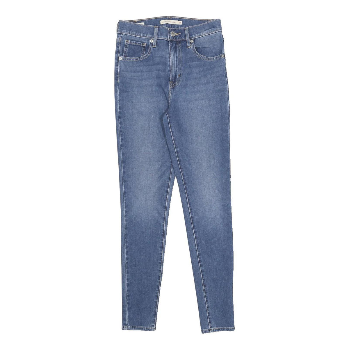LEVI'S Big E Womens Jeans Blue Slim Skinny Denim Medium W25 L28 Classic Zip