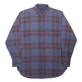 TOMMY HILFIGER Mens Blue & Red Check Shirt S Button-Down Collar Cotton Casual