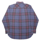 TOMMY HILFIGER Mens Blue & Red Check Shirt S Button-Down Collar Cotton Casual