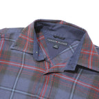 TOMMY HILFIGER Mens Blue & Red Check Shirt S Button-Down Collar Cotton Casual
