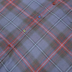 TOMMY HILFIGER Mens Blue & Red Check Shirt S Button-Down Collar Cotton Casual