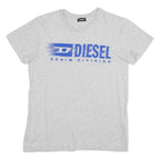 DIESEL Womens T-Shirt Grey UK 12