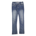 HYDRAULIC Womens Blue Slim Skinny Denim Jeans W28 L32 Stylish Faded Look