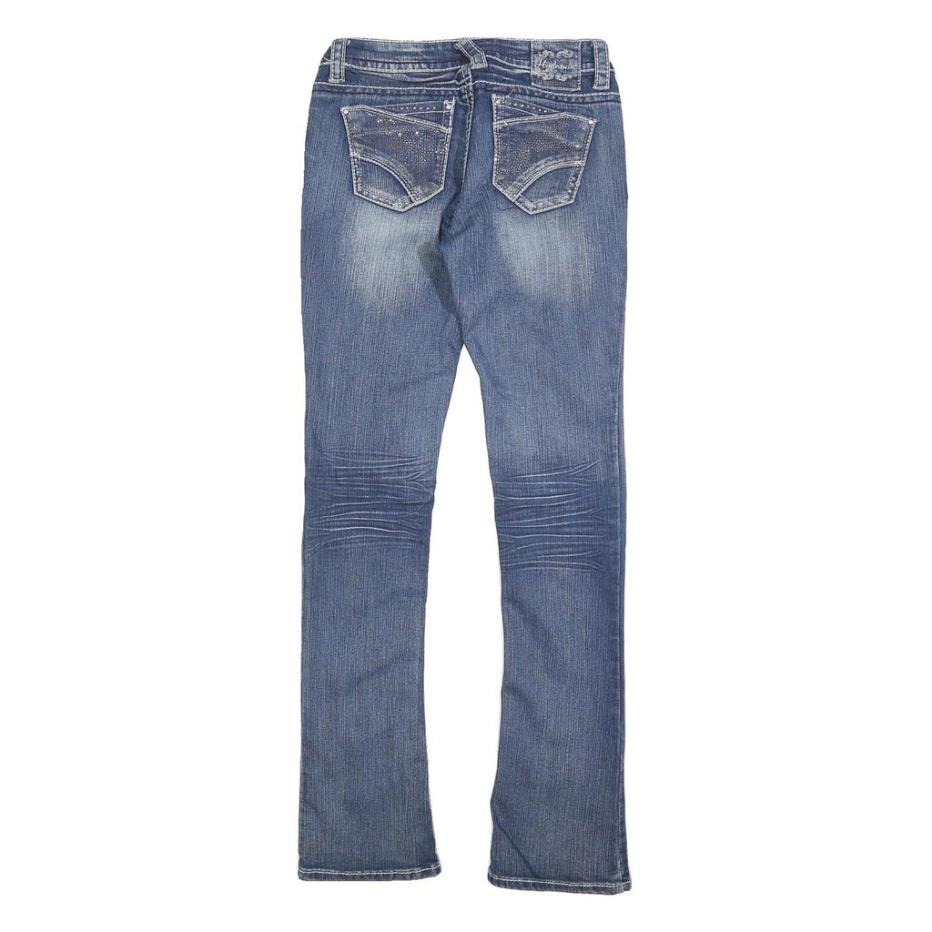 HYDRAULIC Womens Blue Slim Skinny Denim Jeans W28 L32 Stylish Faded Look