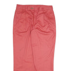 TOMMY HILFIGER Mens Cotton Pink Regular Straight Trousers W33 L31 Classic Zip