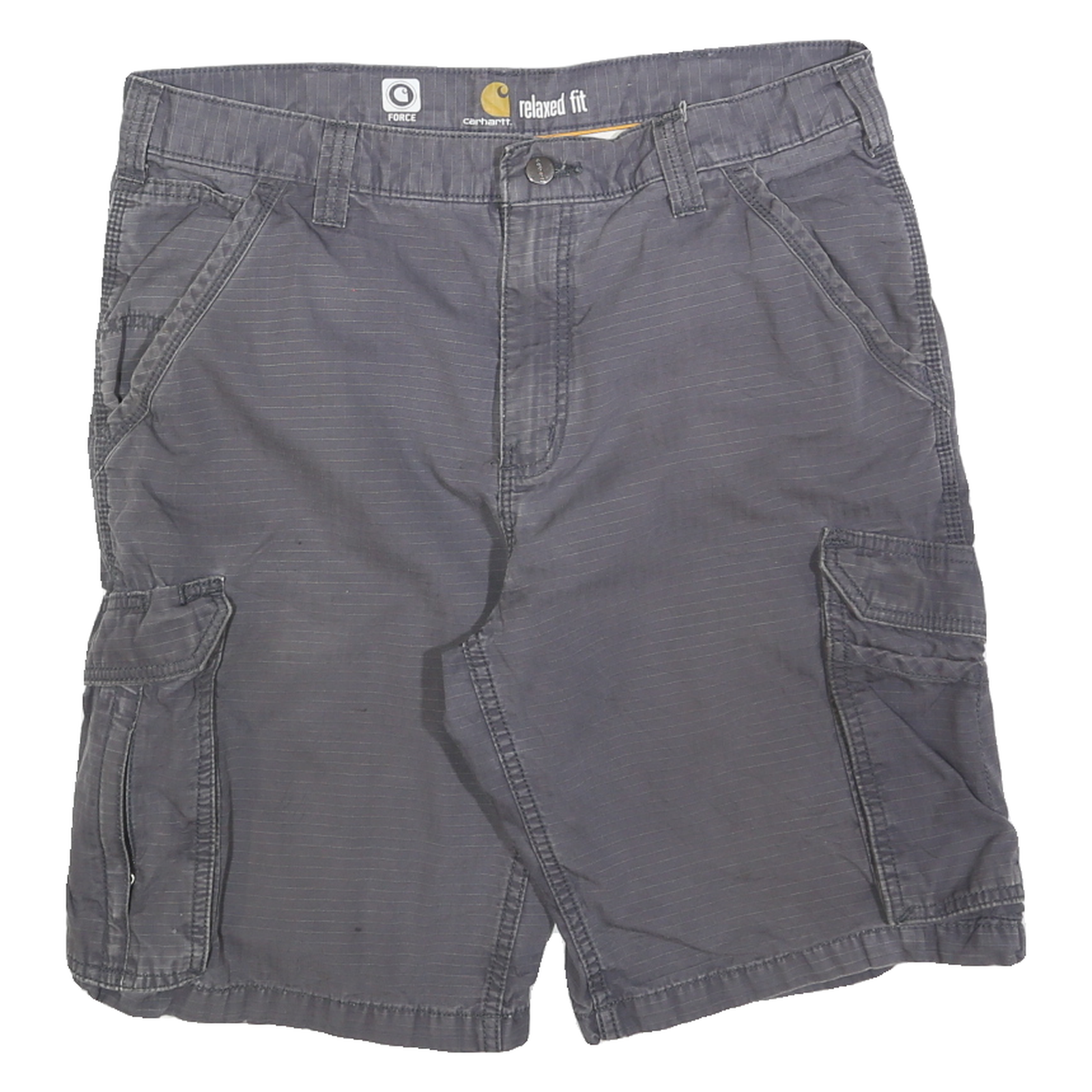 CARHARTT Mens Cargo Shorts Grey Relaxed Fit L W34 Cotton Blend Workwear