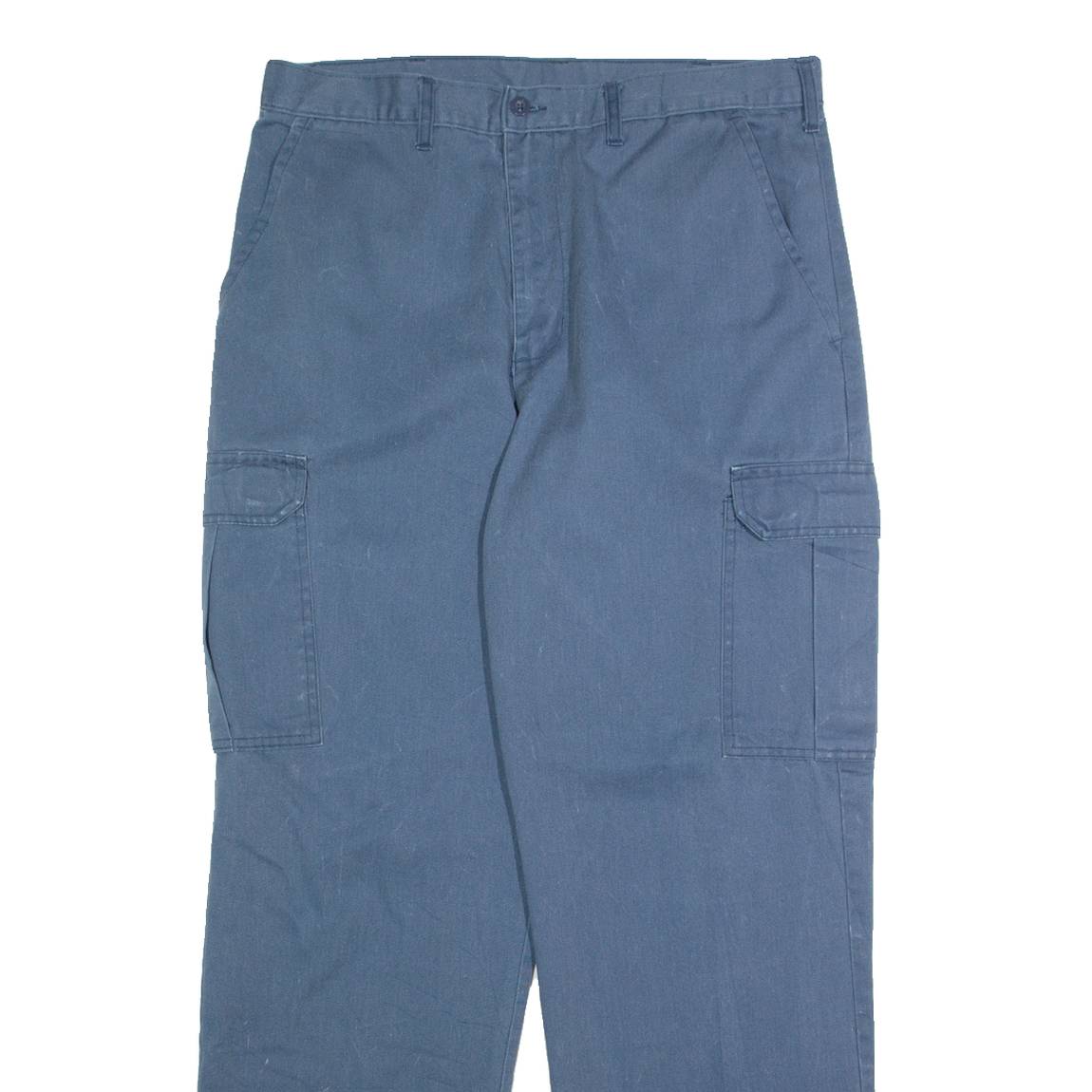 DICKIES Chino Cargo Mens Trousers Blue Regular Straight W36 L32