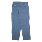 DICKIES Chino Cargo Mens Trousers Blue Regular Straight W36 L32