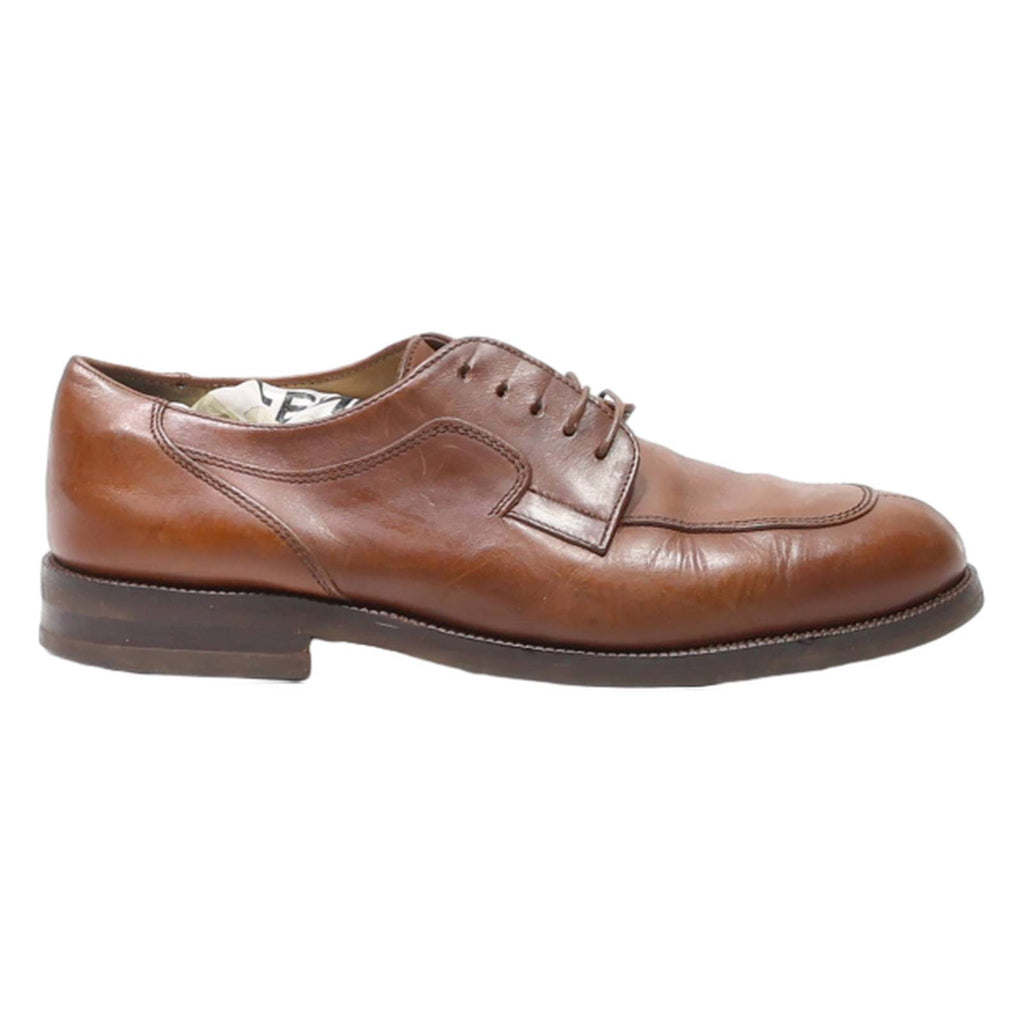 THOMAS PTRENTON Derby Shoes Brown Leather Mens UK 7.5