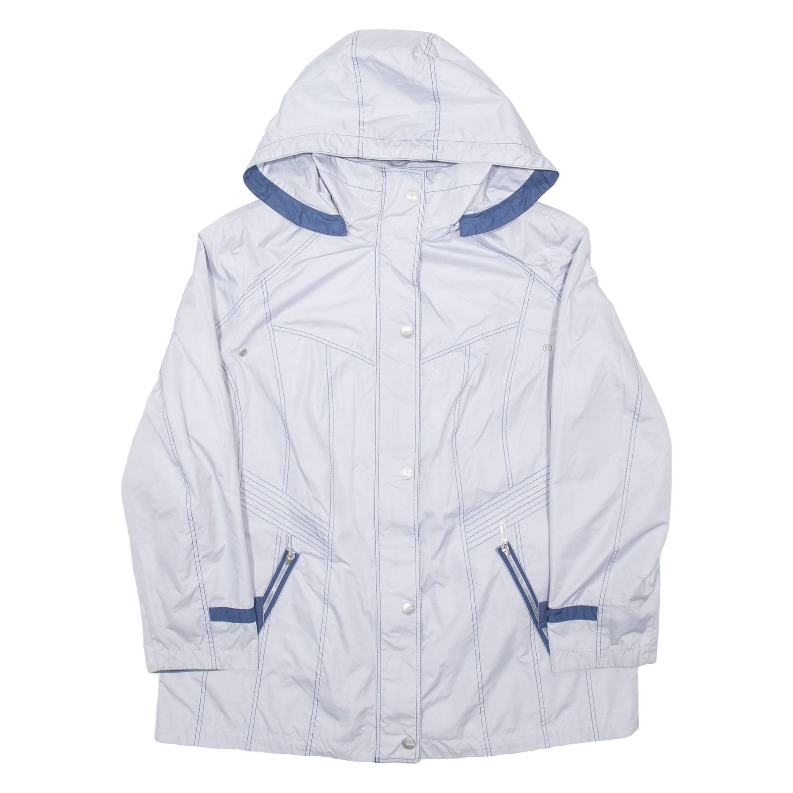 MAX PROTECT Mens Rain Coat Grey Hooded L