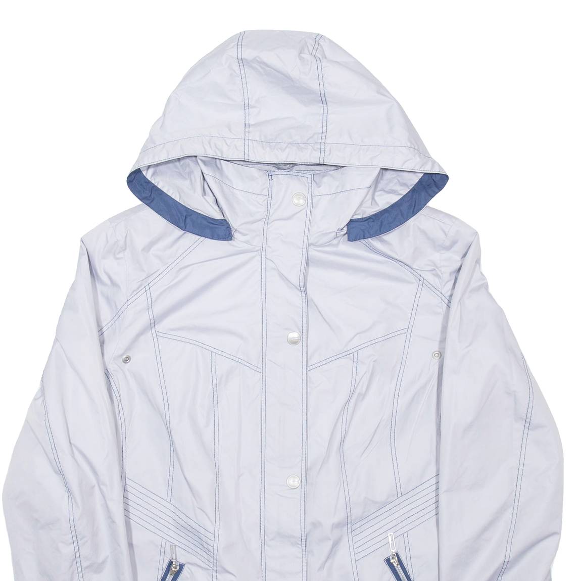 MAX PROTECT Mens Rain Coat Grey Hooded L