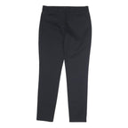 CLUB MONACO Womens Cotton Blend Black Regular Fit Straight Leg Trousers W30 L29
