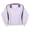 WILSON Womens Purple Zip Jacket M Polyester Lightweight Sportswear